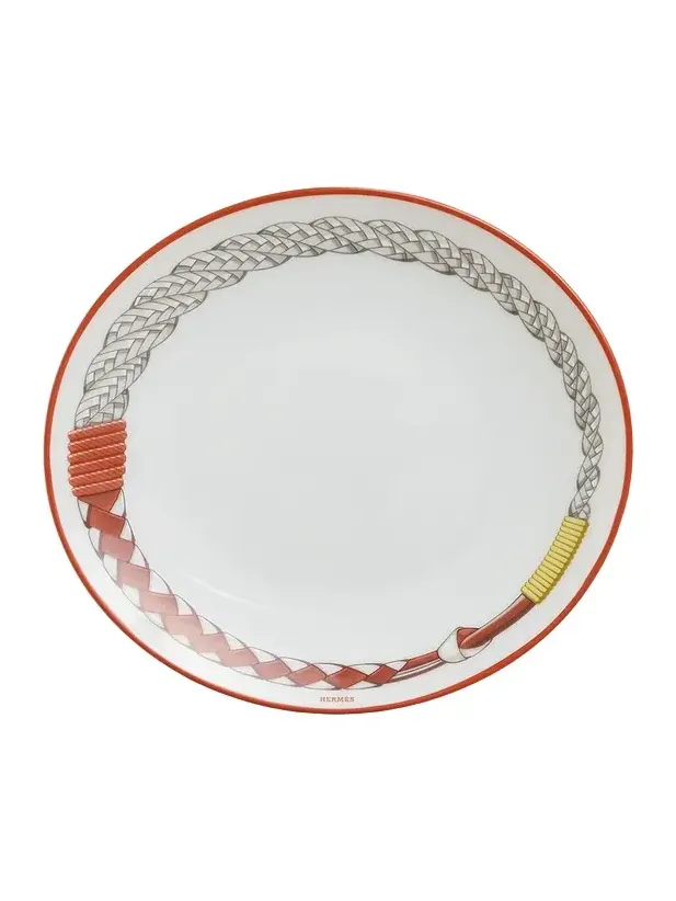 HERMÈS Tressages Equestres Bread and Butter Plate
