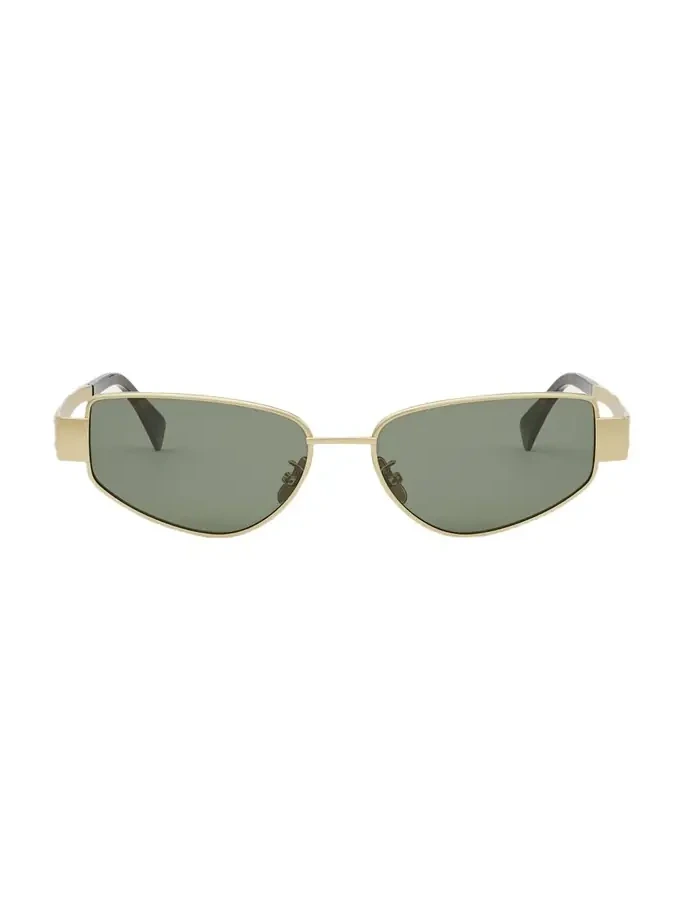 Men's Triomphe Metal Cat-Eye Sunglasses