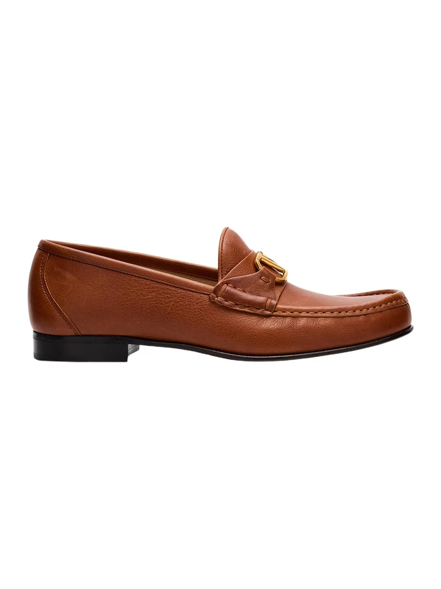 VLogo Medallion Leather Loafers VLogo Medallion Leather Loafers