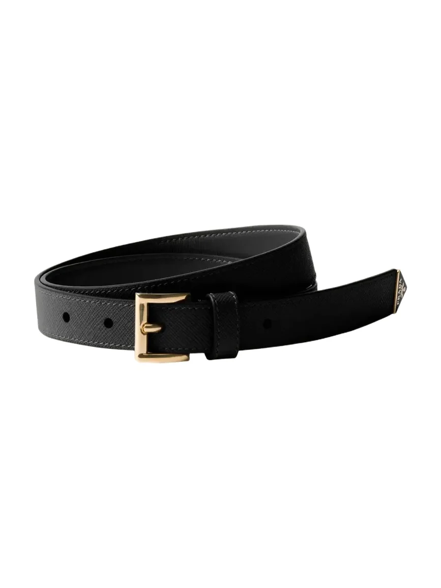 Triangle Calf Leather Belt