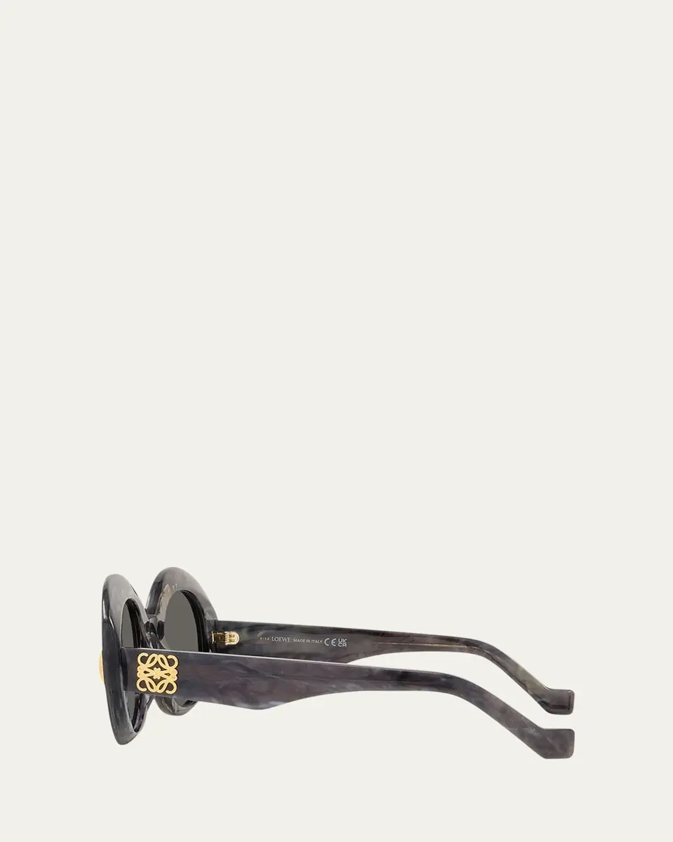 Loewe Oval Acetate Sunglasses W/ Anagram | Thumbnail 3 Loewe Oval Acetate Sunglasses W/ Anagram | Thumbnail 3