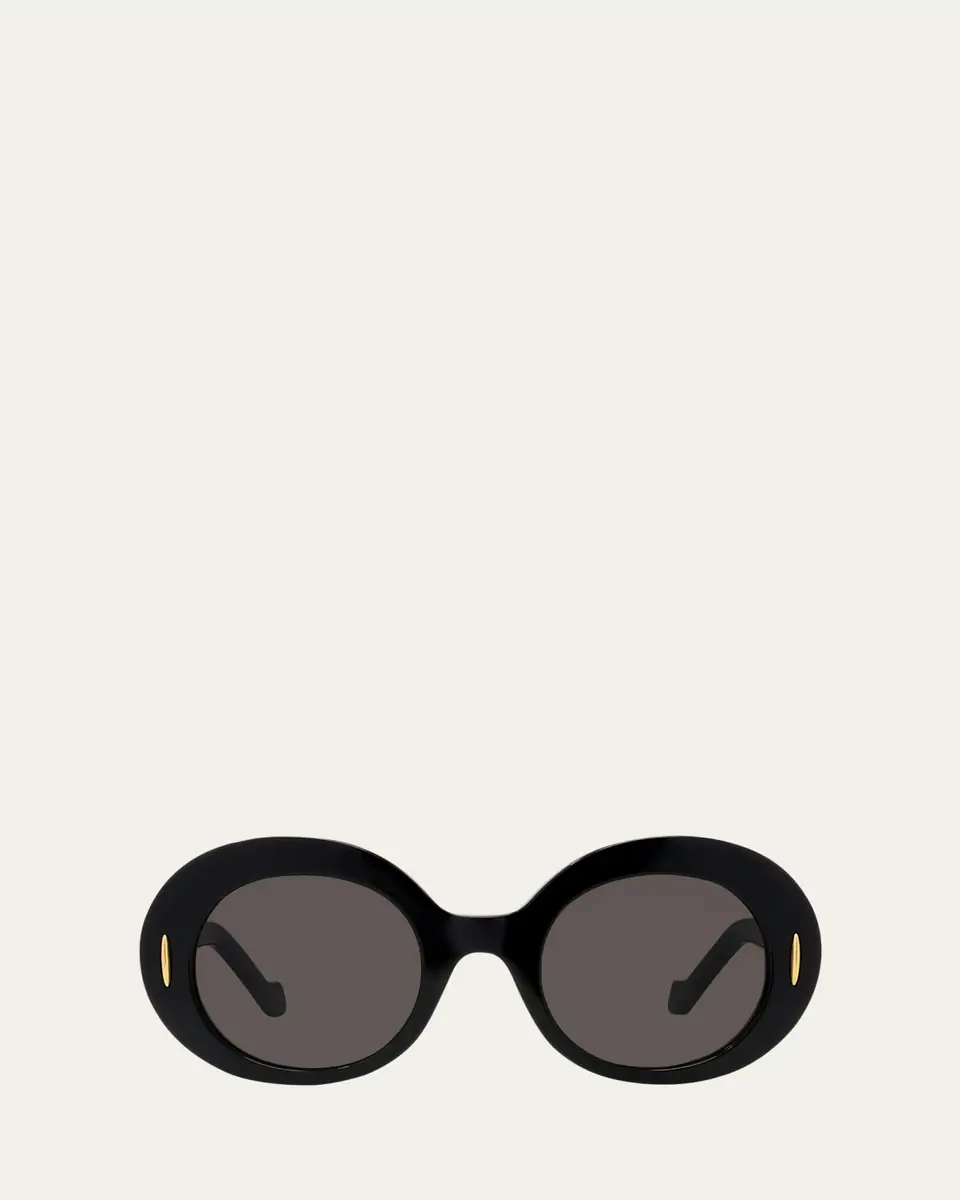 Loewe Oval Acetate Sunglasses W/ Anagram | Thumbnail 6 Loewe Oval Acetate Sunglasses W/ Anagram | Thumbnail 6