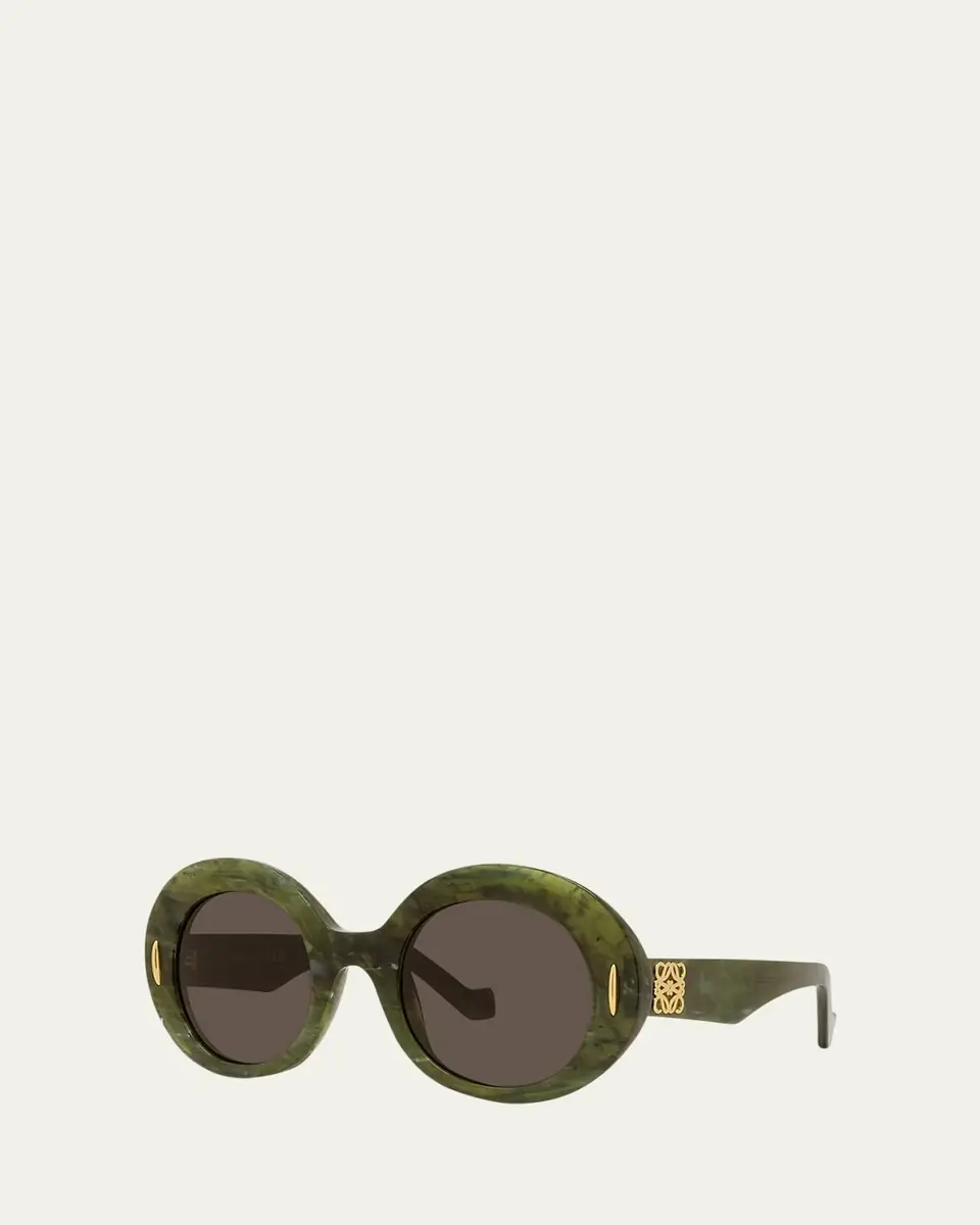 Loewe Oval Acetate Sunglasses W/ Anagram | Thumbnail 7 Loewe Oval Acetate Sunglasses W/ Anagram | Thumbnail 7