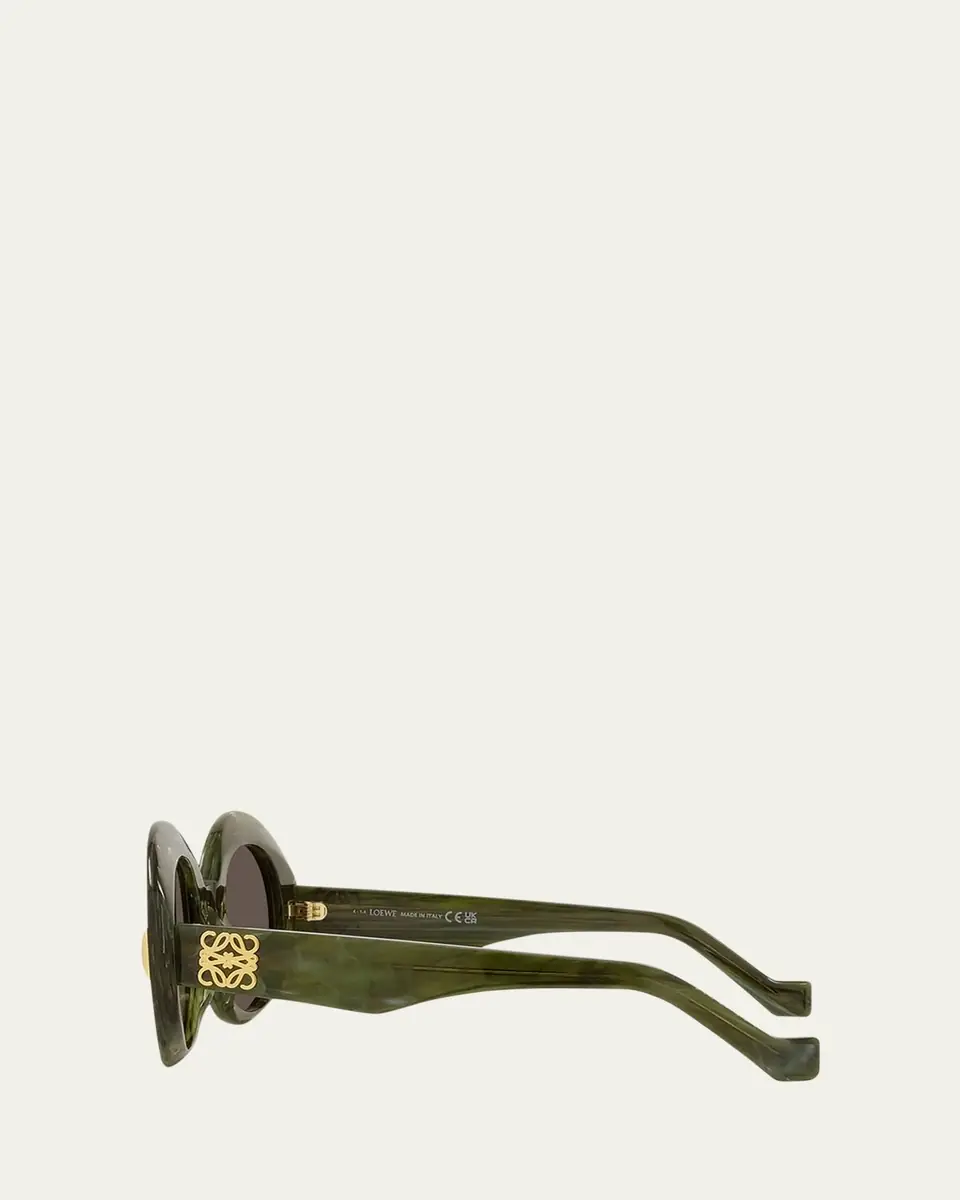 Loewe Oval Acetate Sunglasses W/ Anagram | Thumbnail 8 Loewe Oval Acetate Sunglasses W/ Anagram | Thumbnail 8