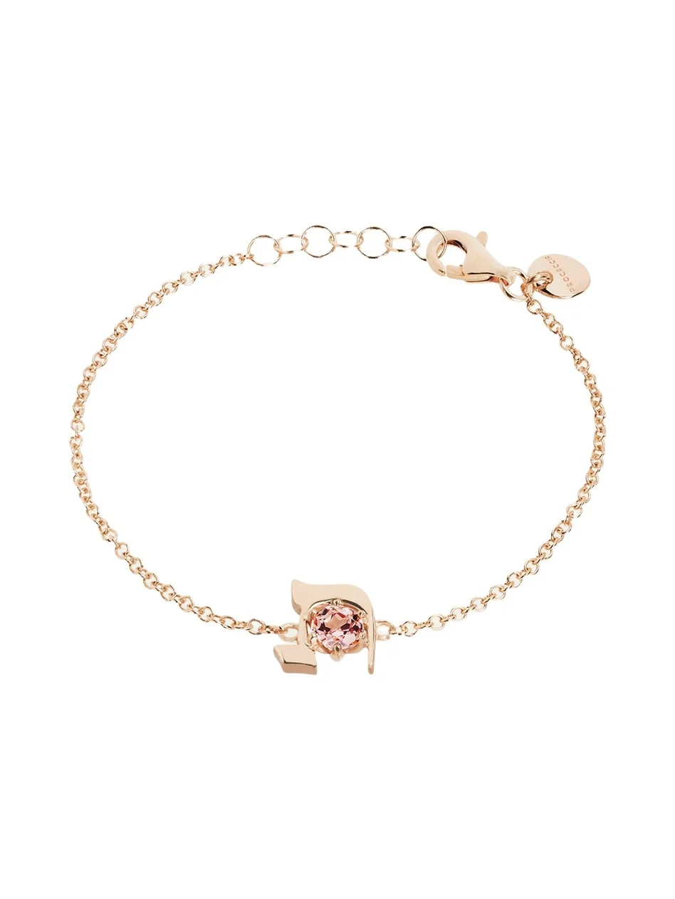 18K Gold Hebrew TAV Initial Bracelet