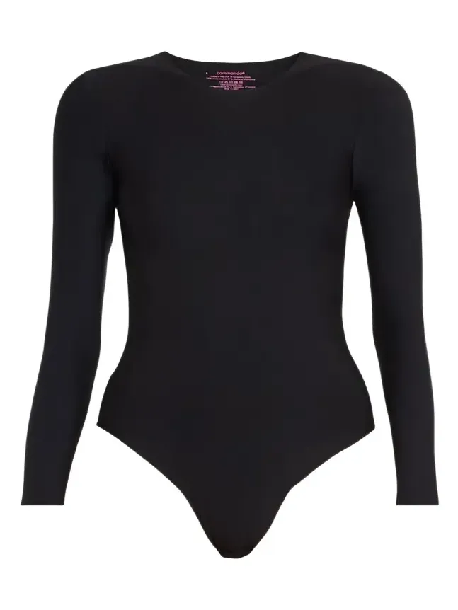 Butter Long-Sleeve Crewneck Thong Bodysuit Butter Long-Sleeve Crewneck Thong Bodysuit