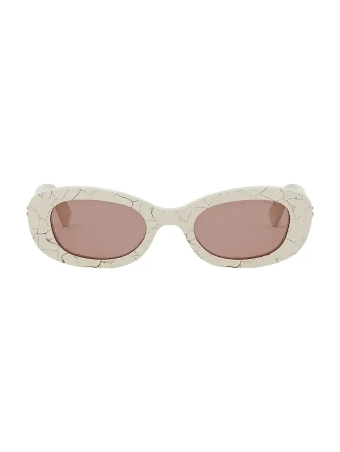 B. ZERO1 Oval Acetate and Nylon Sunglasses