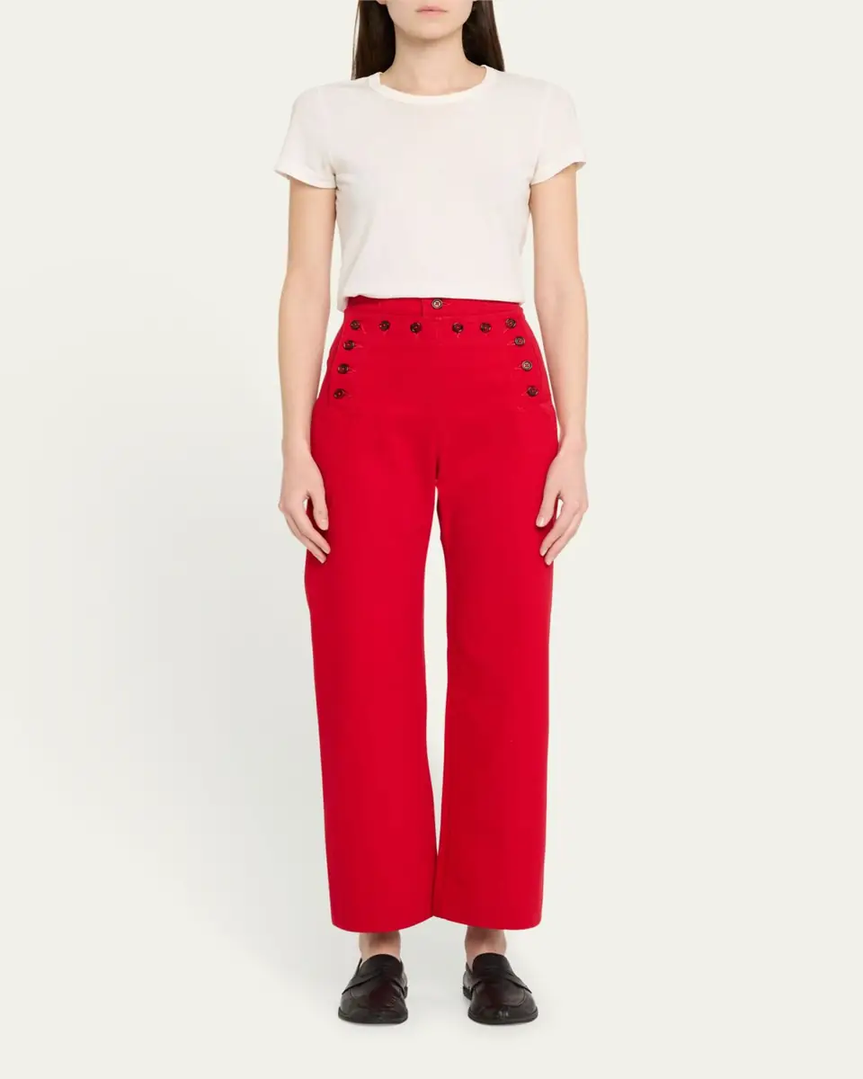 Bode Spring Twill Sailor Trousers | Thumbnail 2 Bode Spring Twill Sailor Trousers | Thumbnail 2
