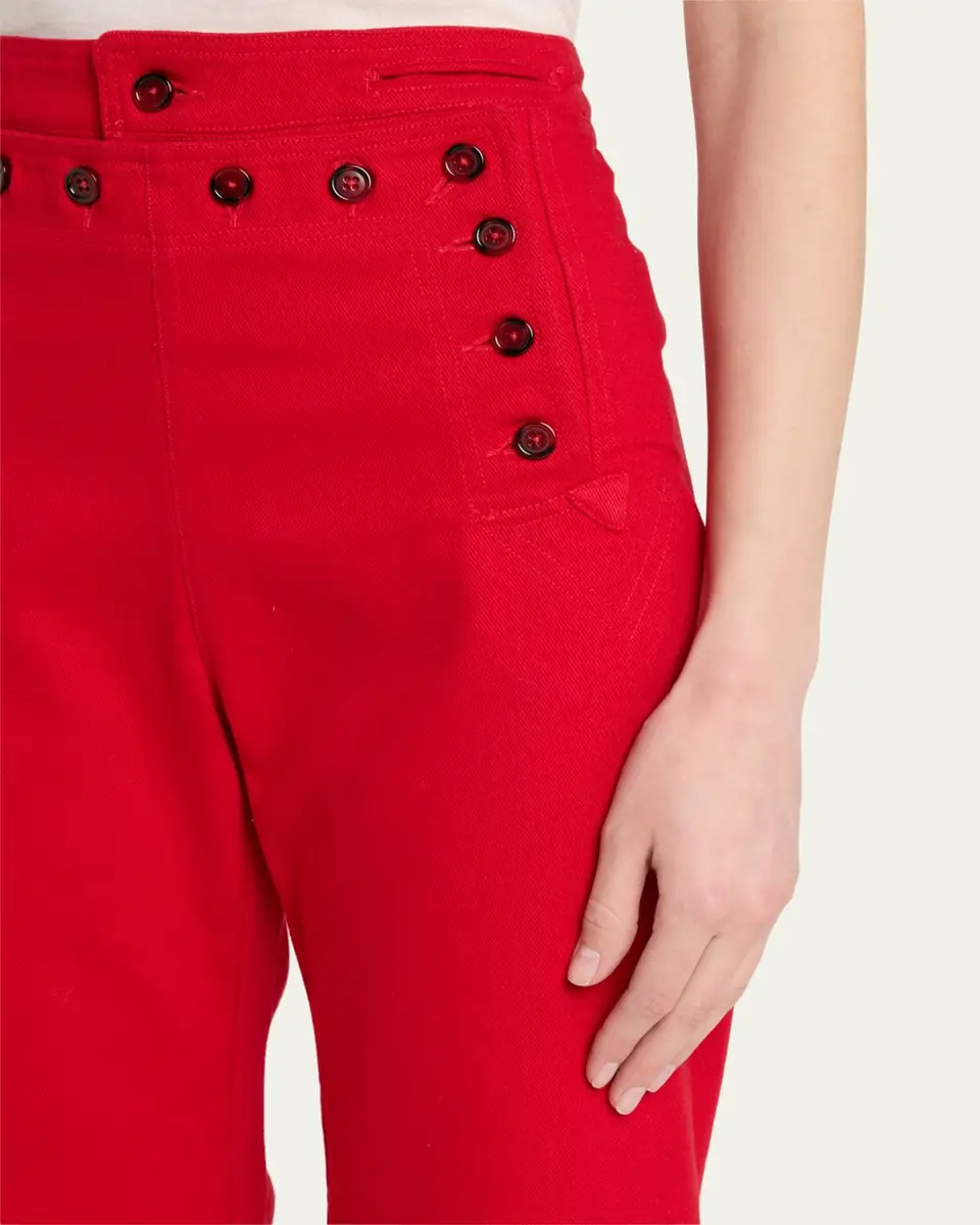 Bode Spring Twill Sailor Trousers | Thumbnail 5 Bode Spring Twill Sailor Trousers | Thumbnail 5