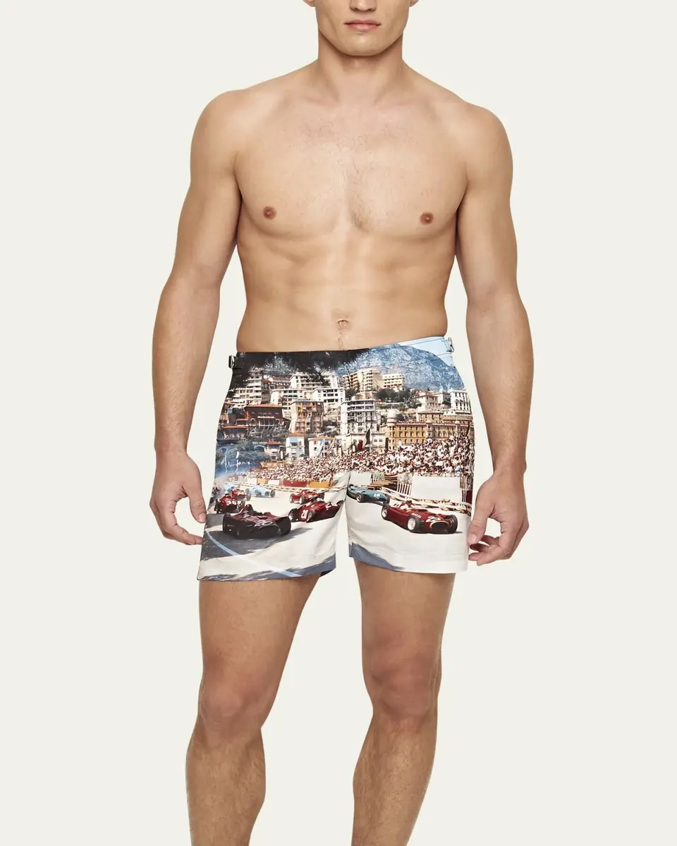 Orlebar Brown Men's Bulldog Photographic Swim Shorts | Thumbnail 2 Orlebar Brown Men's Bulldog Photographic Swim Shorts | Thumbnail 2