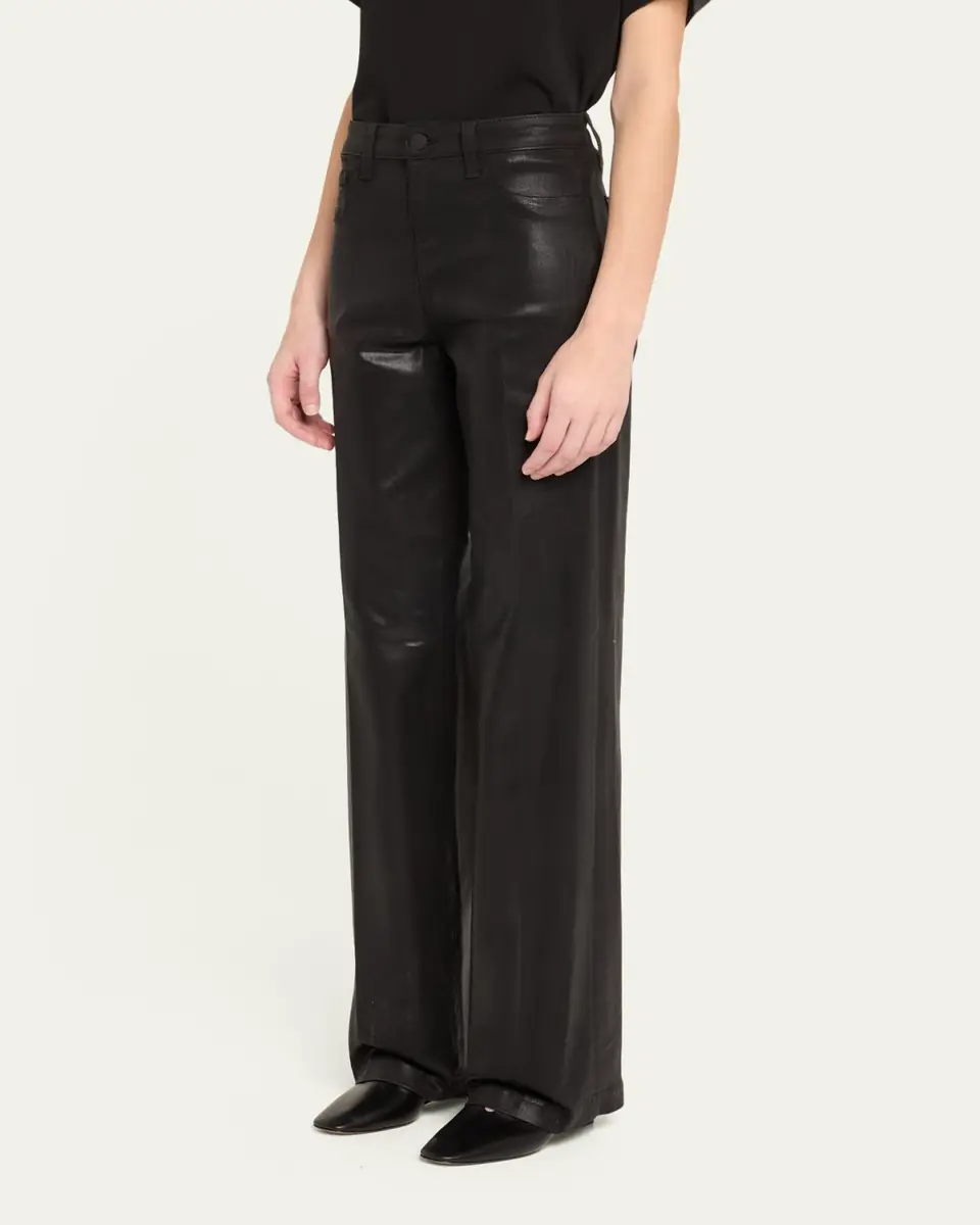 L'Agence Clayton Coated Wide-Leg Jeans | Thumbnail 4 L'Agence Clayton Coated Wide-Leg Jeans | Thumbnail 4