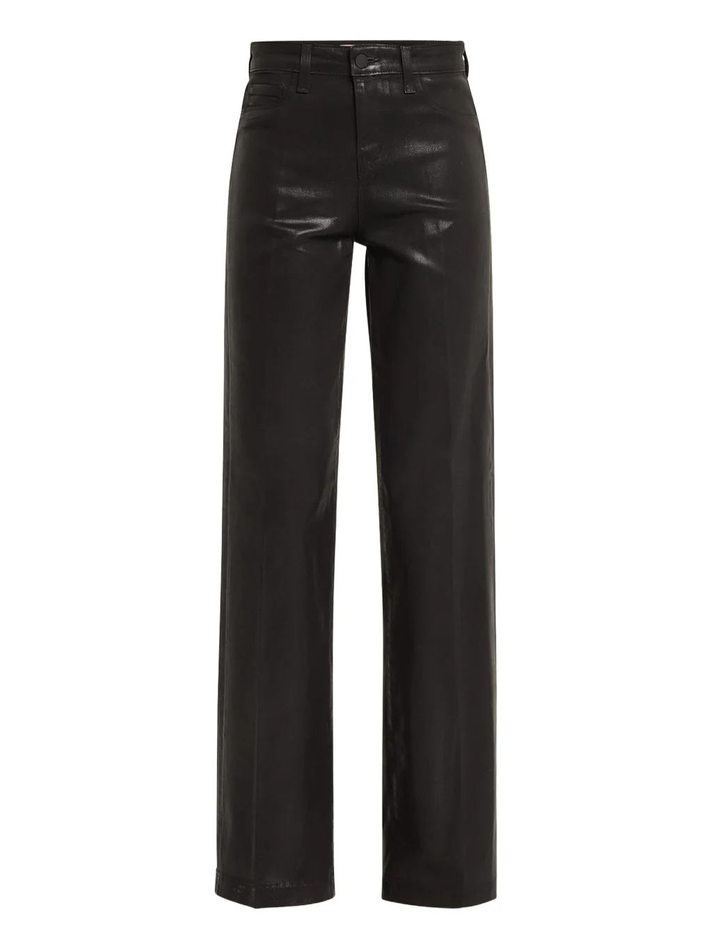 L'Agence Clayton Coated Wide-Leg Jeans