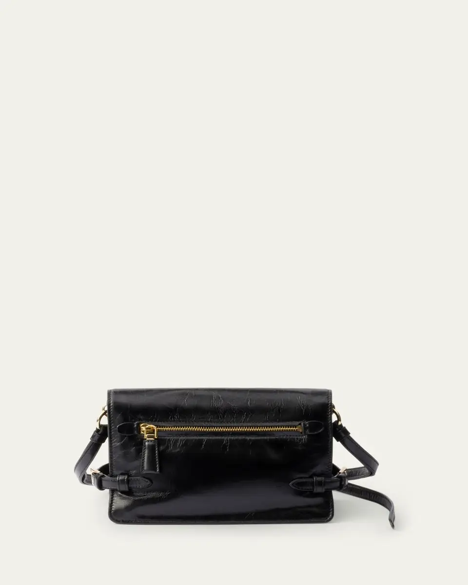 Prada Flap Soft Leather Shoulder Bag | Thumbnail 3