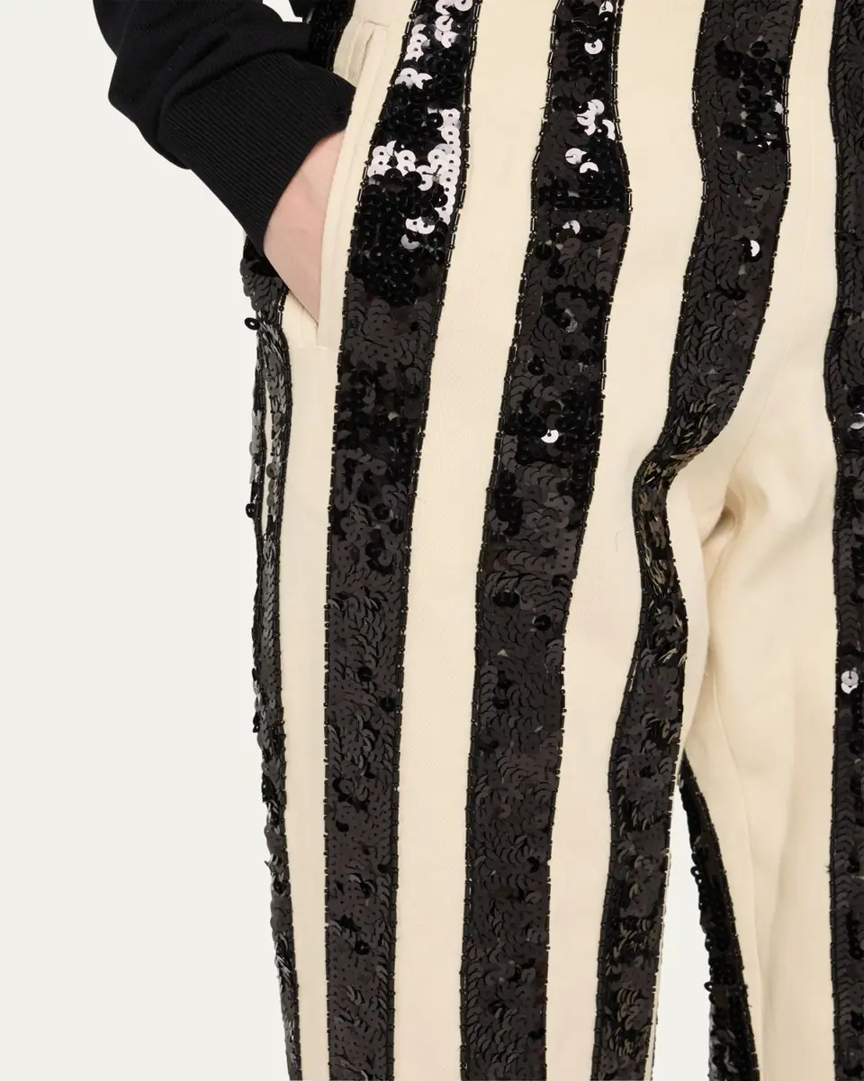 Bode Grandstand Hall Stripe Sequined Trousers | Thumbnail 5 Bode Grandstand Hall Stripe Sequined Trousers | Thumbnail 5
