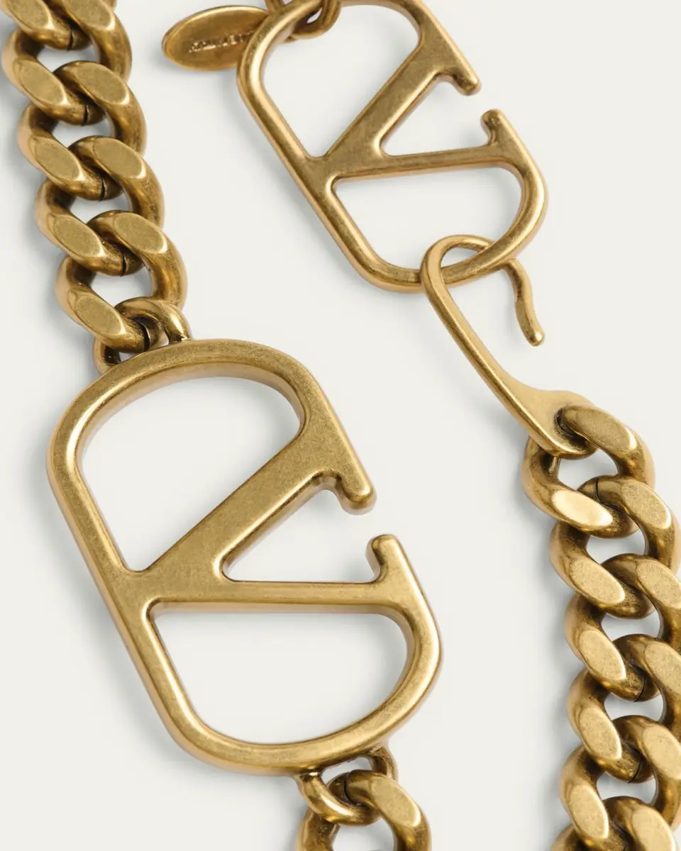 Valentino Garavani VLogo Signature Layered Chain Belt | Thumbnail 3