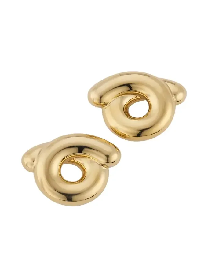9K Yellow Gold Tarallo Earrings