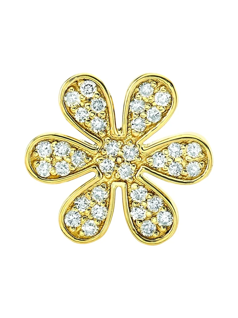 Mini Pave Daisy Stud Earrings Mini Pave Daisy Stud Earrings