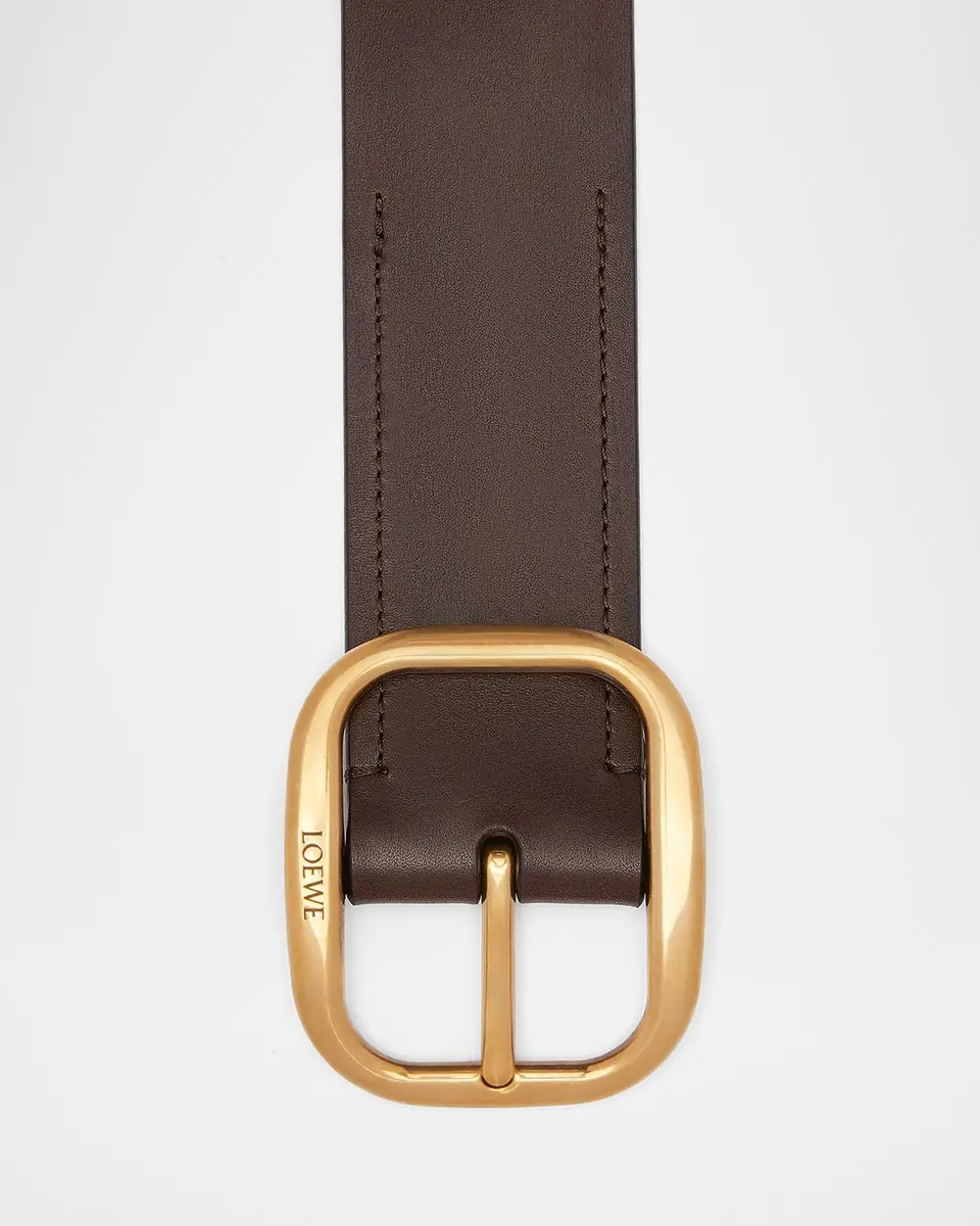 Loewe Curved Buckle Leather Belt | Thumbnail 6