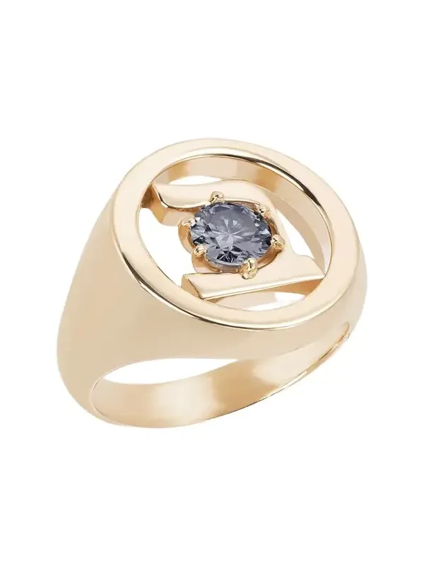 18K Gold Hebrew BET Initial Signet Ring 18K Gold Hebrew BET Initial Signet Ring
