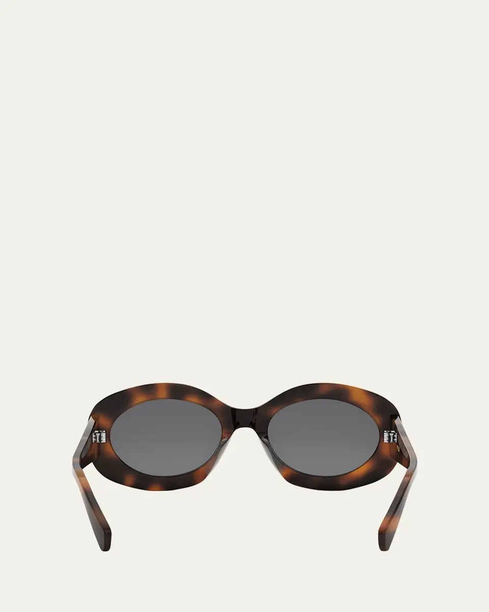 Celine Triomphe Round Acetate Sunglasses | Thumbnail 5 Celine Triomphe Round Acetate Sunglasses | Thumbnail 5