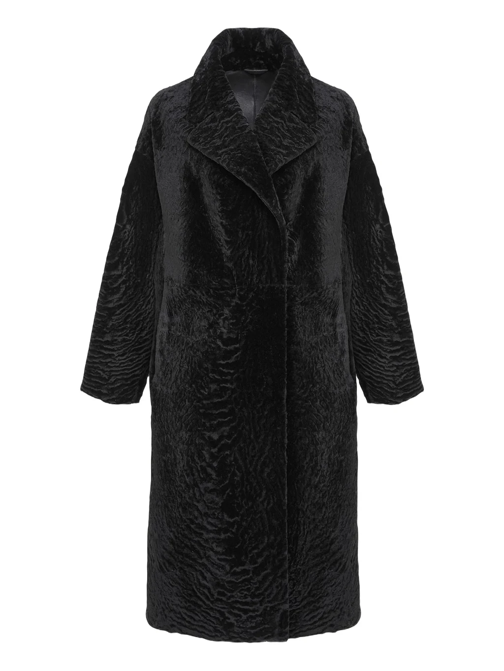 Reversible Textured Shearling Lamb Coat Reversible Textured Shearling Lamb Coat