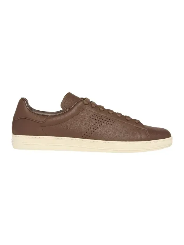 Tom Ford Men's Warwick Soft Grain Leather Sneakers