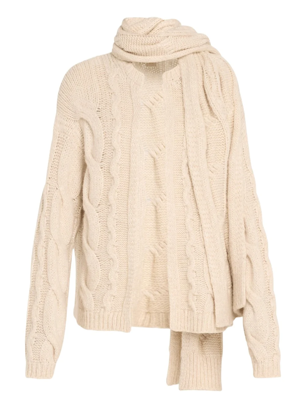 Ramy Brook Agnes Cable-Knit Sweater