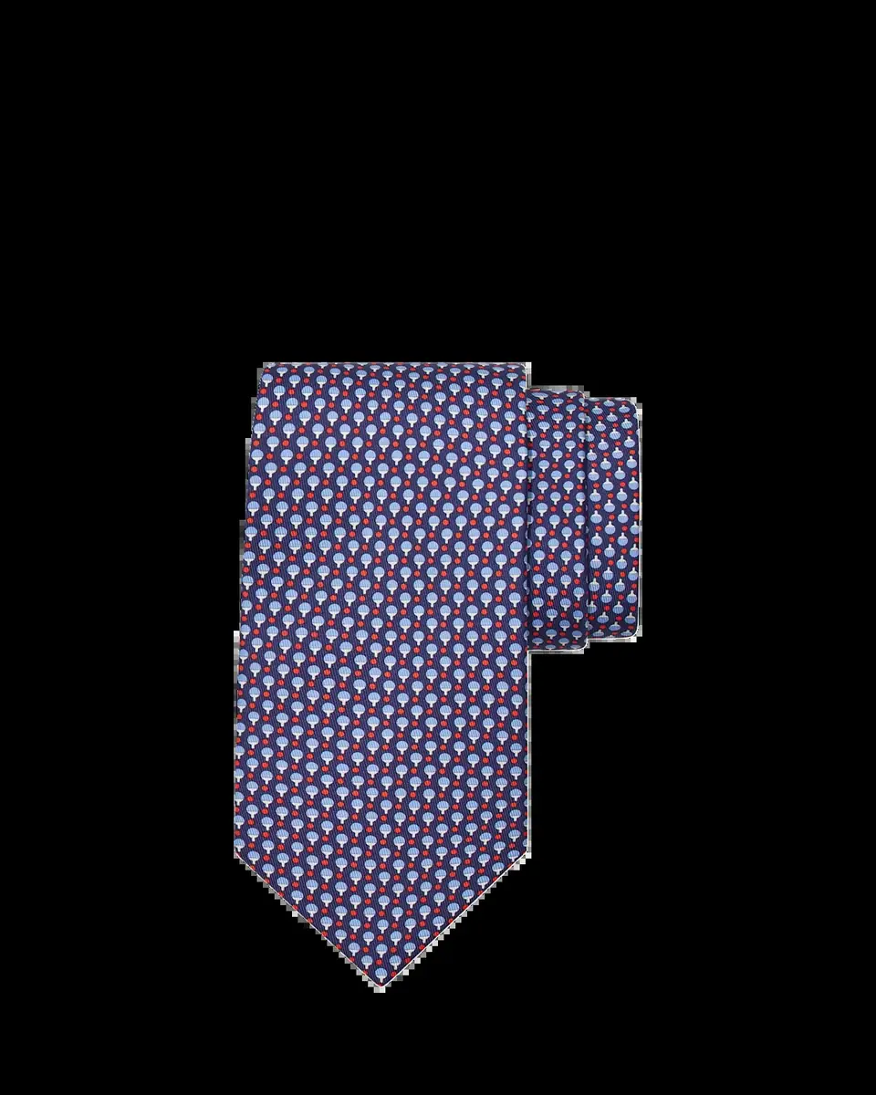 Ferragamo Men's Ping-Pong Print Silk Tie | Thumbnail 2