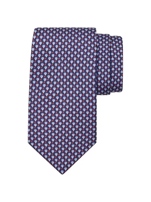 Men's Ping-Pong Print Silk Tie