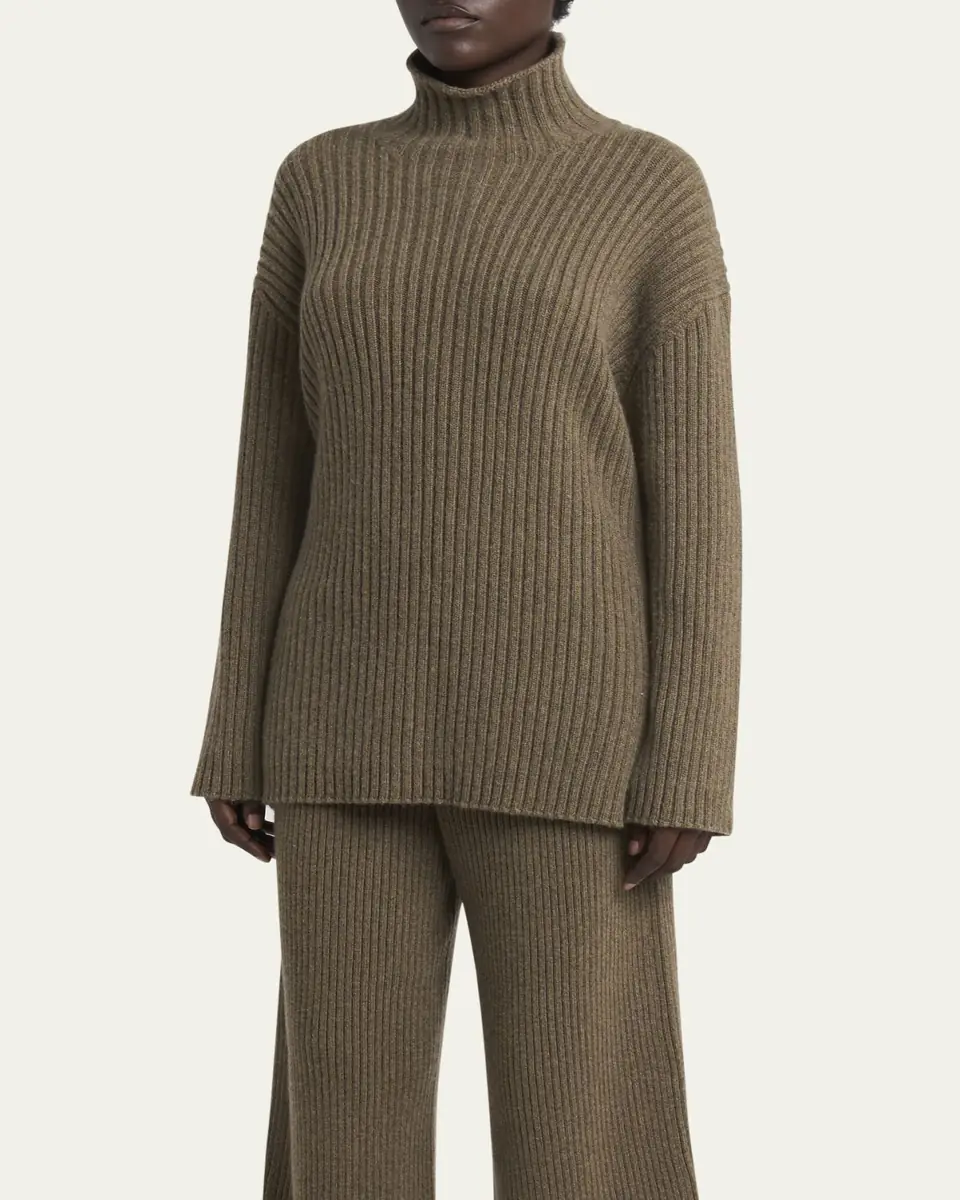 Loro Piana Fobello Cashmere Turtleneck Sweater | Thumbnail 4