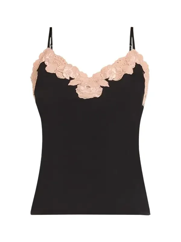 Josie Natori Imagine Lace-Trim Jersey Cami