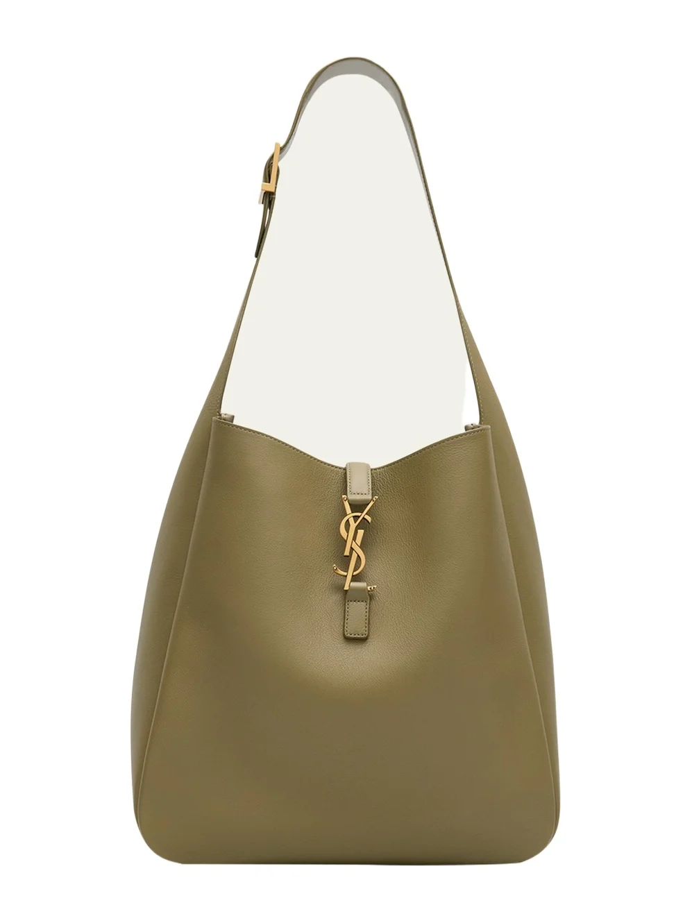 Le 5 A 7 Large Shoulder Bucket Bag in Smooth Leather