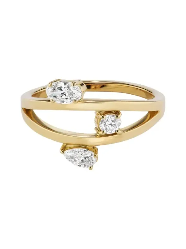 18K Yellow Gold Natural Diamond Cosmo Ring 18K Yellow Gold Natural Diamond Cosmo Ring