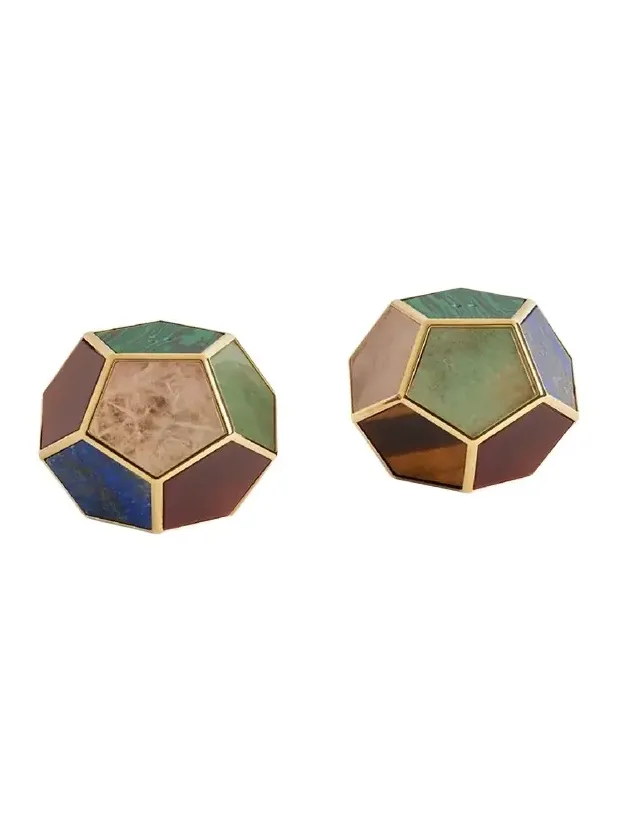 L'Objet Multi-Stone Pentagon Spice Jewels, Set of 2