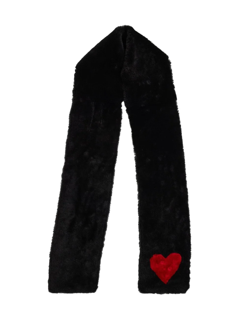 Pologeorgis Heart Lamb Shearling Scarf