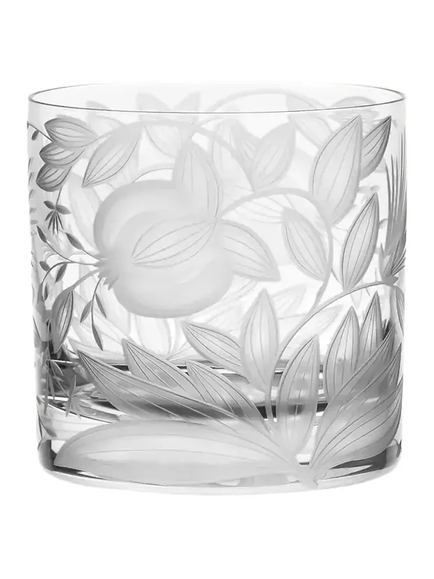 Artel Verdure Crystal Double Old Fashioned Glass, 12 oz.