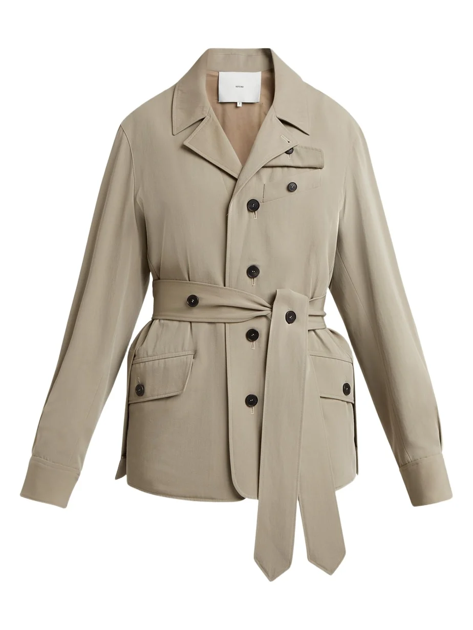 SETCHU Travel Self-Tie Wool Safari Jacket
