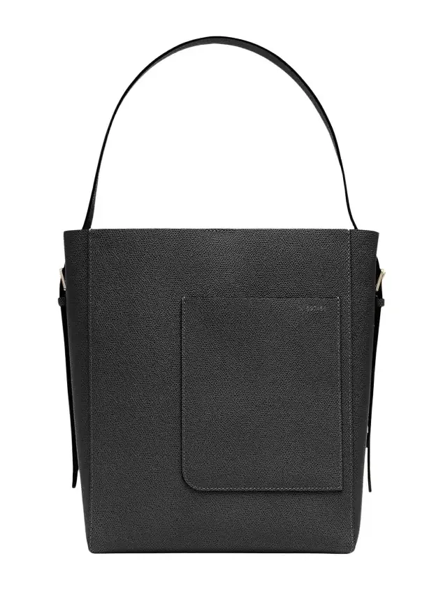 Secchiello Medium Leather Bucket Bag