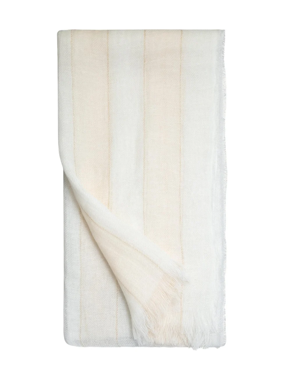 Akris Lurex Stripe Linen Scarf