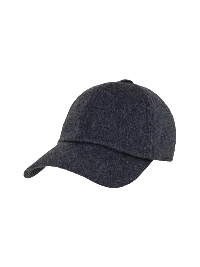 Men's Cashmere 6-Panel Baseball Cap Men's Cashmere 6-Panel Baseball Cap