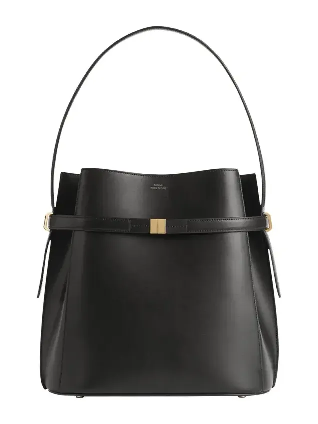 Belted Napa Leather Bucket Bag Belted Napa Leather Bucket Bag