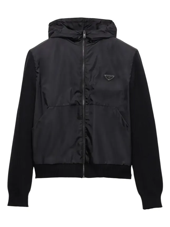 Men's Cashmere-Wool Hooded Sweater