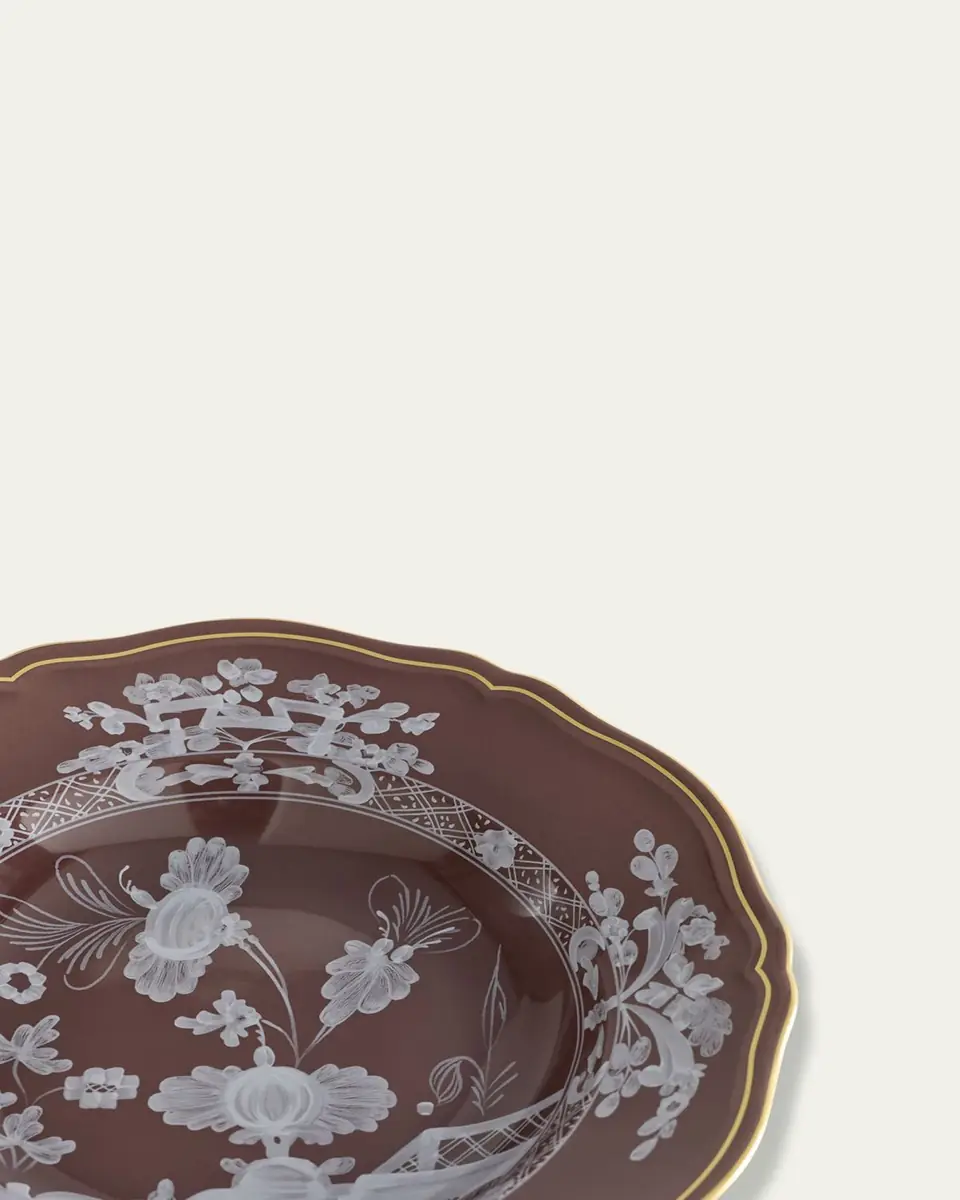 GINORI 1735 Oriente Italiano Soup Plate, Castagna | Thumbnail 2 GINORI 1735 Oriente Italiano Soup Plate, Castagna | Thumbnail 2