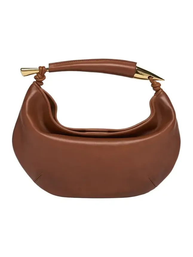 Small Sardine Leather Top-Handle Bag