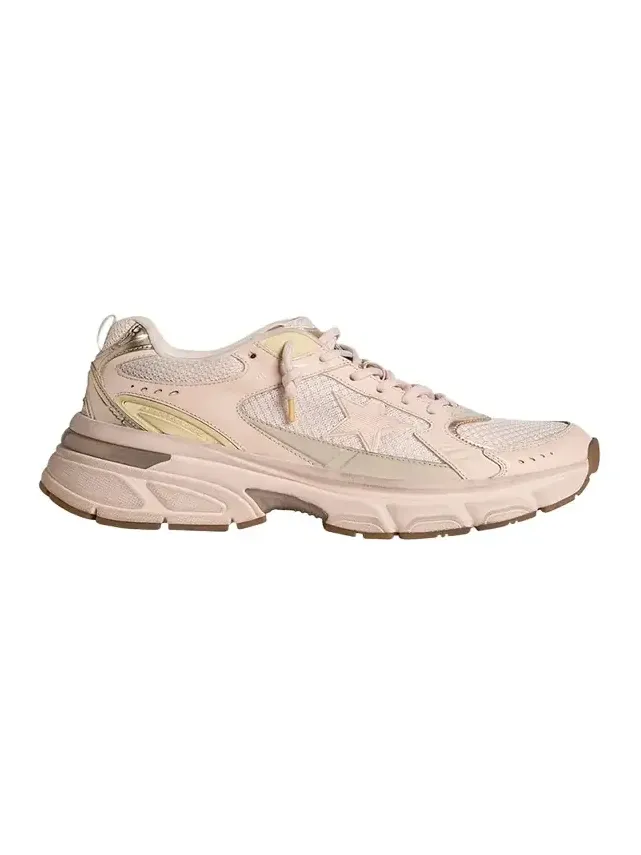 Lightstar Net Mixed Leather Runner Sneakers Lightstar Net Mixed Leather Runner Sneakers