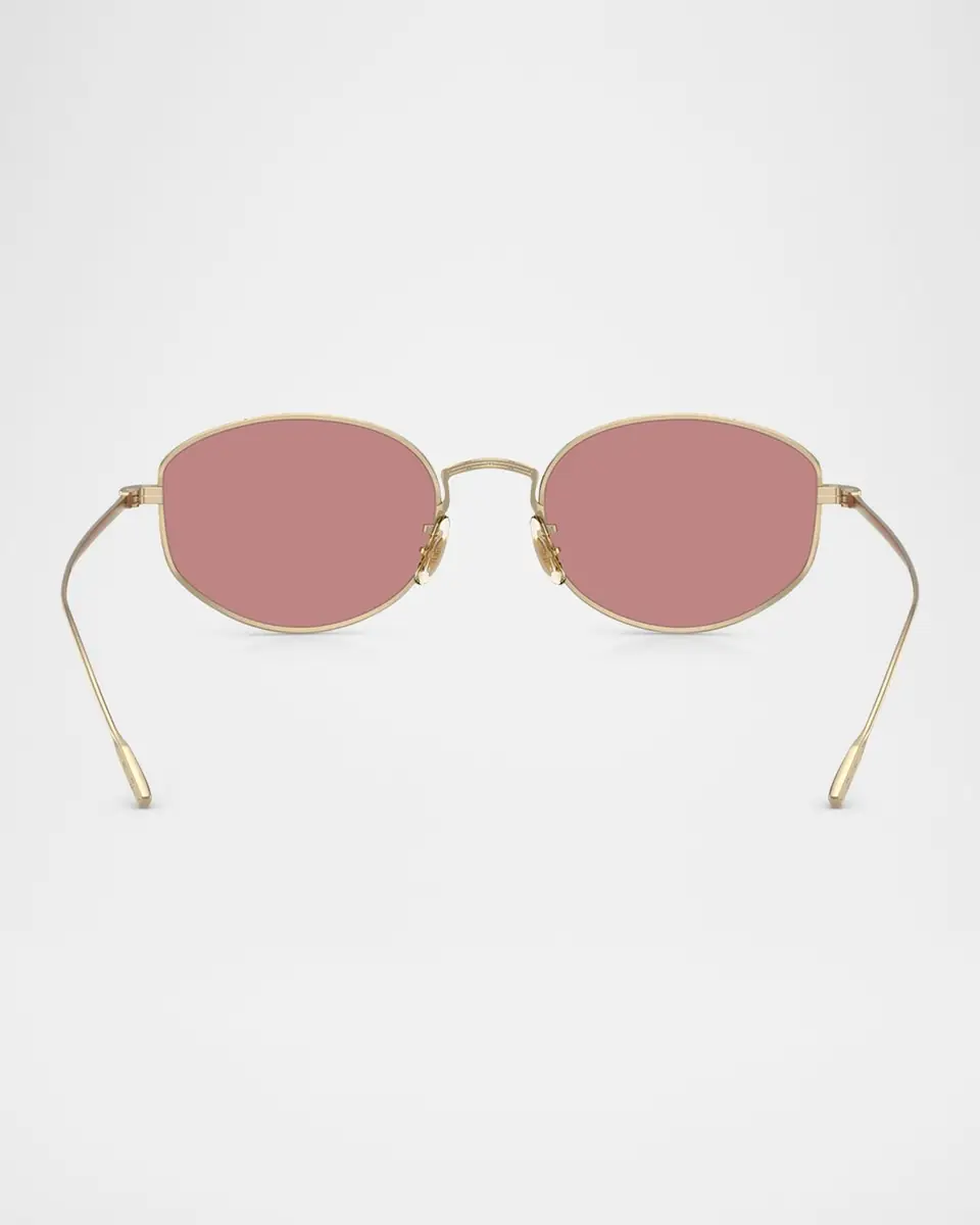 Oliver Peoples Titanium Oval Sunglasses | Thumbnail 3