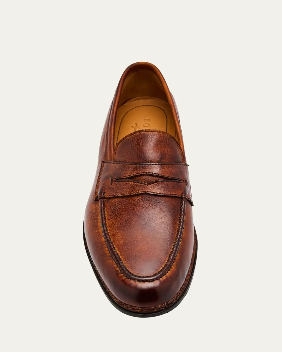 Bontoni Men's Fascinoso Soft Leather Penny Loafers | Thumbnail 3 Bontoni Men's Fascinoso Soft Leather Penny Loafers | Thumbnail 3