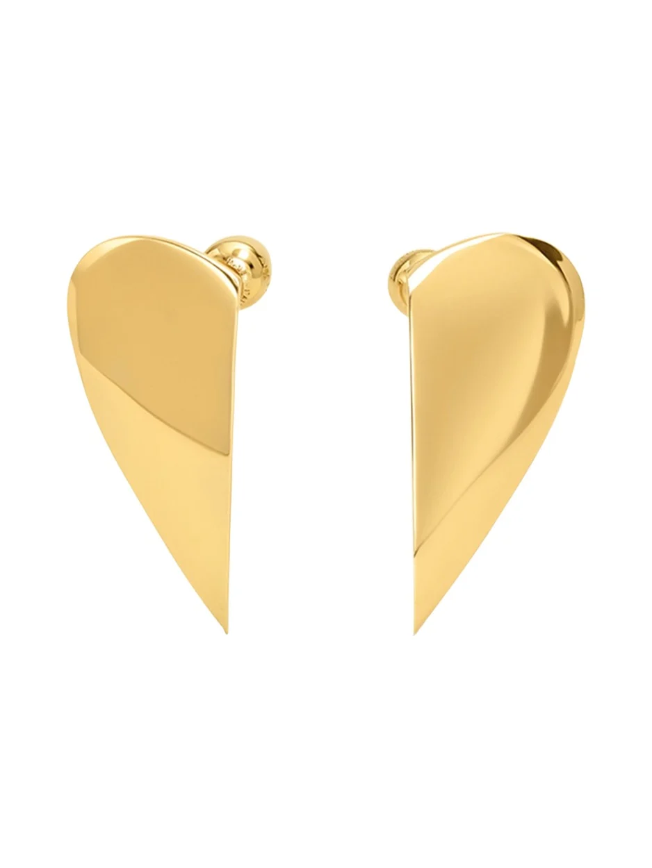 Half Heart-Shaped Earrings