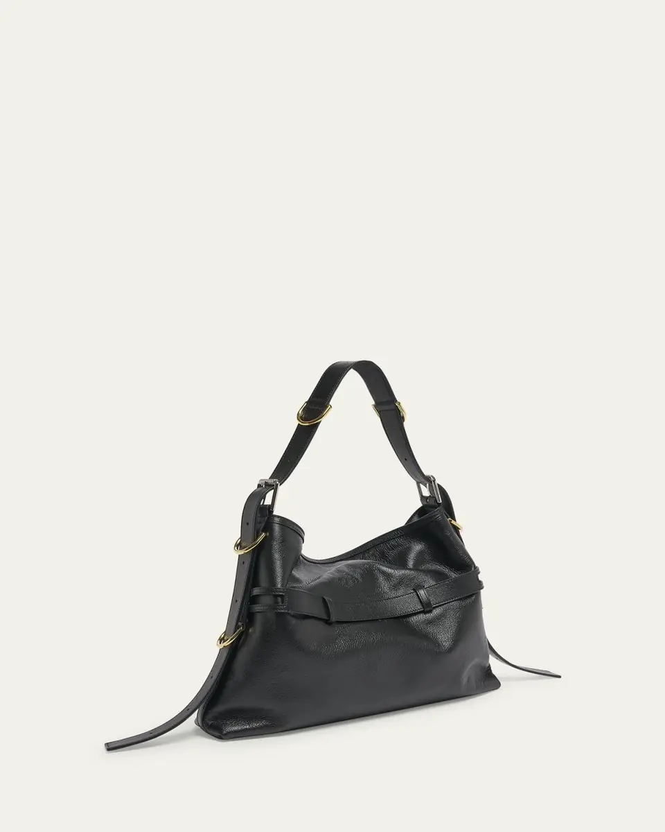 Givenchy Voyou Medium Buckle Shoulder Bag in Leather | Thumbnail 3 Givenchy Voyou Medium Buckle Shoulder Bag in Leather | Thumbnail 3