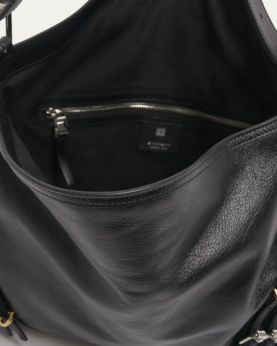 Givenchy Voyou Medium Buckle Shoulder Bag in Leather | Thumbnail 4 Givenchy Voyou Medium Buckle Shoulder Bag in Leather | Thumbnail 4